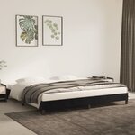 vidaXL Cadre de Lit Noir 200x200 cm Velours