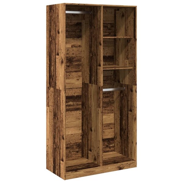 vidaXL Garde-robe vieux bois 100x50x200 cm bois d'ingénierie