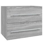 vidaXL Armoire de lavabo Sonoma gris 60x38 5x48 cm Bois d'ingénierie