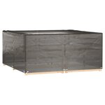 vidaXL Housses de salon de jardin 2 Pièces 16 œillets 205x205x90 cm carré