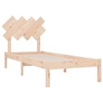 vidaXL Cadre de lit 90x190 cm Simple Bois massif