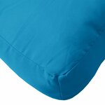 vidaXL Coussins de palette lot de 3 bleu tissu