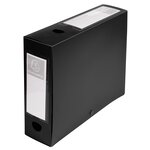 Boite De Classement À Pression Dos 80mm Polypropylène 7/10e Opaque - A4 - Noir - X 10 - Exacompta