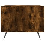 vidaXL Table basse Chêne fumé 50x50x40 cm Bois d'ingénierie