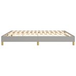 vidaXL Cadre de lit Gris clair 160x200 cm Tissu
