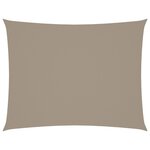 vidaXL Voile de parasol tissu oxford rectangulaire 5x7 m taupe