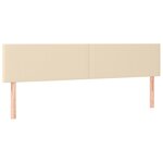 vidaXL Sommier à lattes de lit avec matelas Crème 180x200 cm Tissu