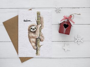 Carte à planter "aquarellanimal"