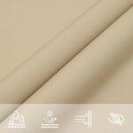 vidaXL Voile de parasol tissu oxford triangulaire 3x3x4 24 m beige