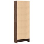 vidaXL Buffet haut avec LED chêne marron 69x32 5x200cm bois ingénierie