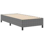 Cadre de lit vidaXL Gris clair 90x190 cm Tissu corduroy