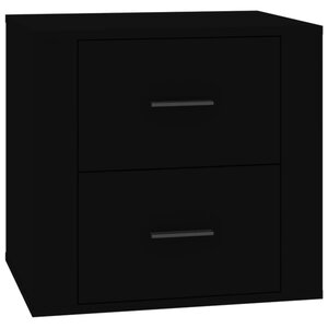 vidaXL Table de chevet Noir 50x39x47 cm