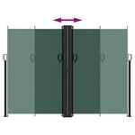 vidaXL Auvent latéral rétractable vert foncé 180x600 cm