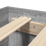 vidaXL Cadre de lit sonoma gris 180x200 cm bois d'ingénierie