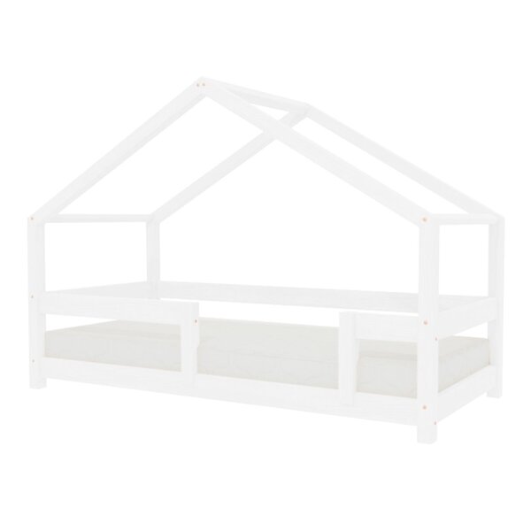 Lit cabane enfant LUCKY 90 x 190 blanc