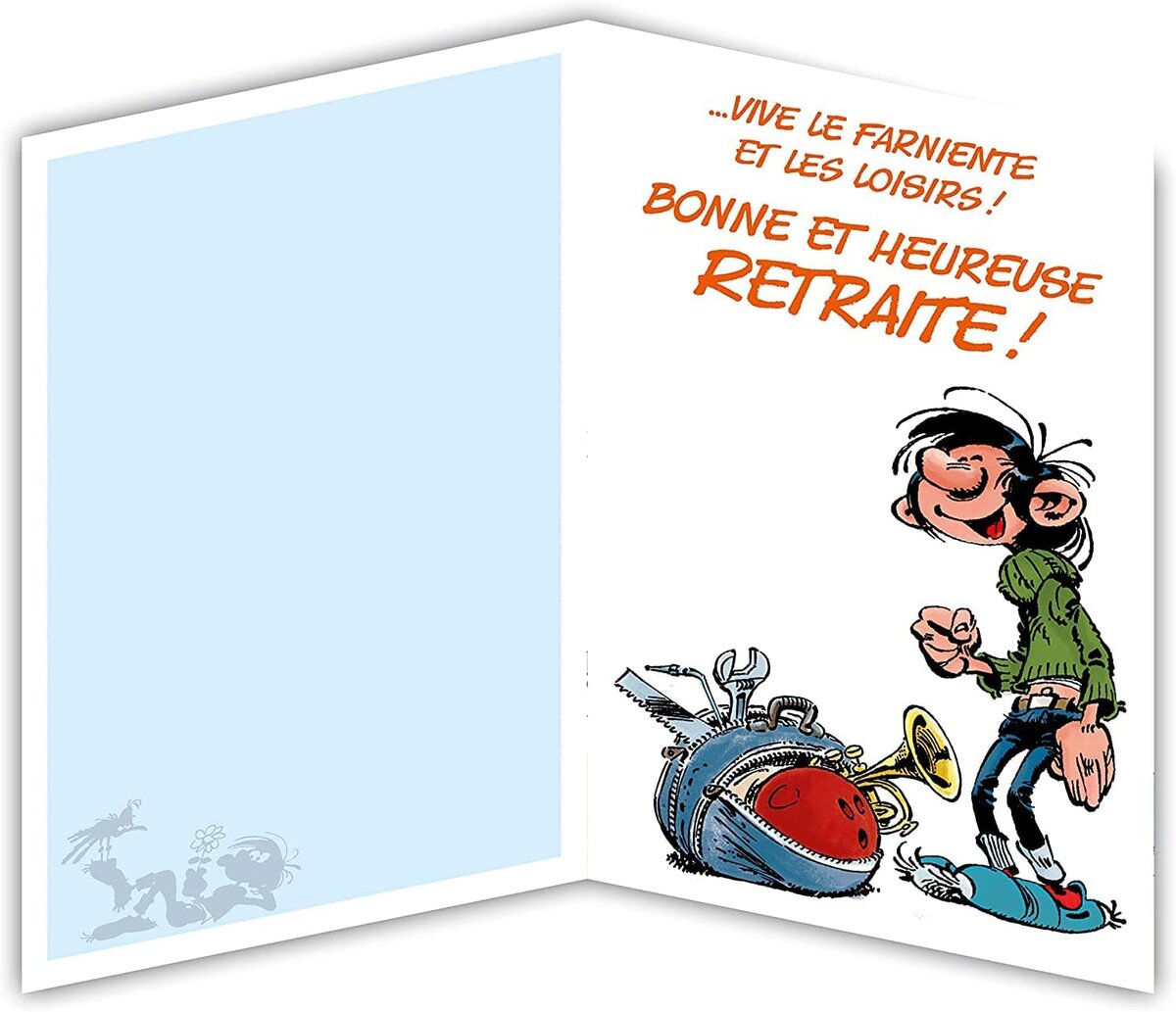 Maxi grande carte géante bon anniversaire gaston lagaffe franquin avec  enveloppe - La Poste