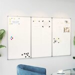 vidaXL Tableau blanc magnétique pliable 180x100x1 7 cm aluminium