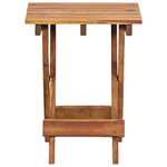vidaXL Support pour plantes 30x30x38 cm Bois d'acacia solide
