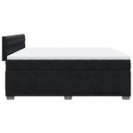 vidaXL Sommier à lattes de lit et matelas Noir 200x200 cm Velours