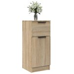 vidaXL Buffets 2 Pièces Chêne Sonoma 30x30x70 cm Bois d'ingénierie