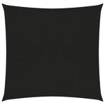 vidaXL Voile d'ombrage 160 g/m² Noir 7x7 m PEHD