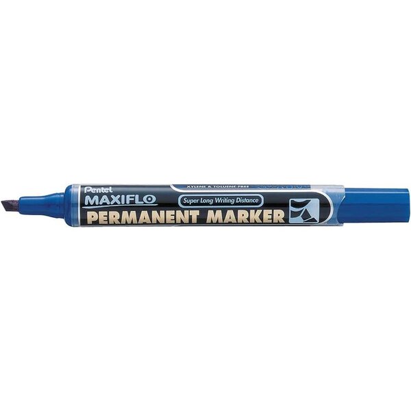 Marqueur permanent maxiflo nlf60 bleu x 12 pentel
