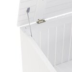 vidaXL Boîte de rangement avec couvercle RANA blanc bois massif de pin
