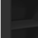 vidaXL Buffet haut noir 45x41x124 cm bois d'ingénierie
