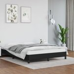 vidaXL Cadre de lit Noir 140x190 cm Similicuir