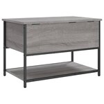 vidaXL Banc de rangement sonoma gris 70x42 5x47 cm bois d'ingénierie