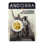 Pièce de monnaie 2 euro commémorative Andorre 2022 BU – La légende de Charlemagne