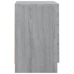 vidaXL Tables de chevet 2 Pièces Sonoma gris 38x35x56cm Bois d'ingénierie