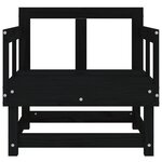 vidaXL Chaises de jardin lot de 2 noir bois massif de pin