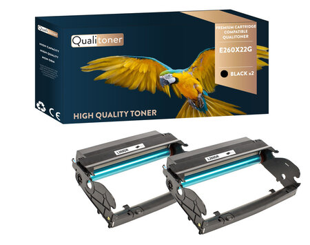 Qualitoner x1 toner 64016he noir compatible pour lexmark