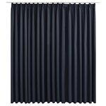 vidaXL Rideau occultant avec crochets Anthracite 290x245 cm