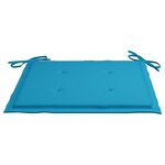 vidaXL Ensemble à manger d'extérieur pliable avec coussin 3 Pièces Teck