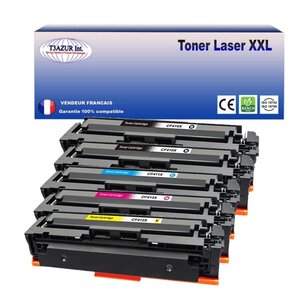 T3AZUR - Lot de 5 Toners compatibles avec Canon 046H pour Canon MF-732Cdw MF-734Cdw MF-735Cx (Noir+Couleur)