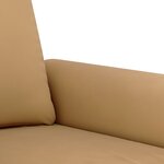 vidaXL Ensemble de canapés 3 Pièces avec coussins marron velours