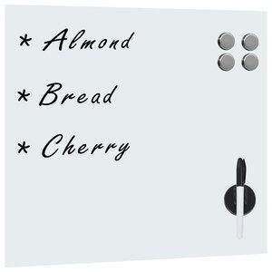 vidaXL Tableau noir magnétique mural Verre 40x40 cm