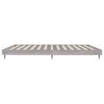 vidaXL Cadre de lit sonoma gris 120x200 cm bois d'ingénierie