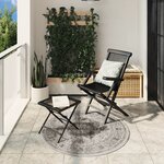 vidaXL Tapis ARBIZU intérieur extérieur design vintage Ø 120 cm