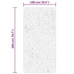 vidaXL Tapis ISTAN à poils longs aspect brillant gris 100x200 cm