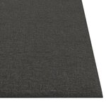 vidaXL Panneaux muraux 12 Pièces Gris foncé 30x30 cm Tissu 1 08 m²