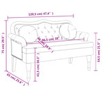 vidaXL Banc avec coussins rose 120 5x65x75 cm velours