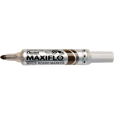 Marqueur pour tableau blanc maxiflo mwl5m marron x 12 pentel