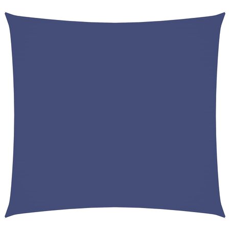 vidaXL Voile de parasol tissu oxford carré 5x5 m bleu