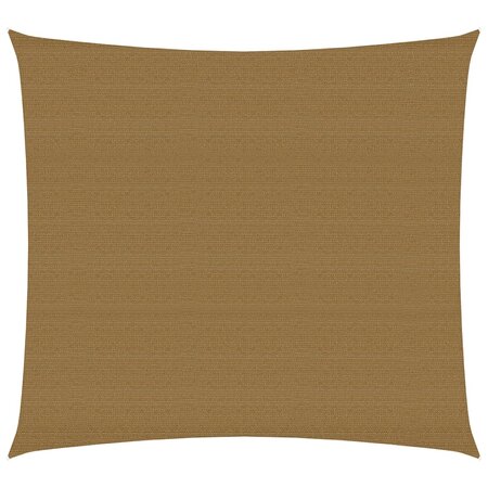 vidaXL Voile d'ombrage 160 g/m² Taupe 7x7 m PEHD