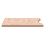 vidaXL Dessus de bureau 100x(45-50)x2 5 cm bois massif de hêtre