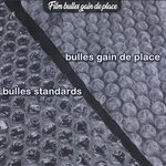 Lot de 1 rouleau de film bulle d'air 35µ gain de place 75cm x 100 mètres