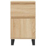 vidaXL Buffets 2 Pièces chêne sonoma 40x35x70 cm bois d'ingénierie